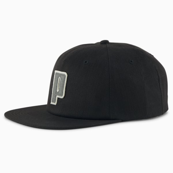 Gorra Classics de Visera Plana, Puma Black, extralarge