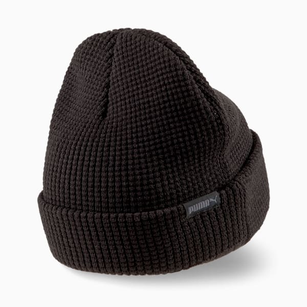 Archive Mid Fit Beanie, Puma Black-gray Logo, extralarge