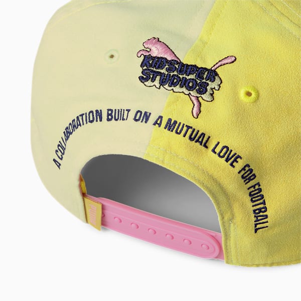 PUMA x KIDSUPER STUDIOS Cap, Mellow Yellow-Ceylon Yellow-PRISM PINK, extralarge