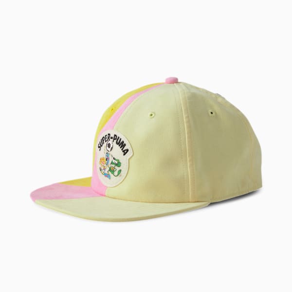 PUMA x KIDSUPER STUDIOS Cap, Mellow Yellow-Ceylon Yellow-PRISM PINK, extralarge