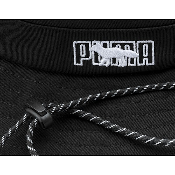 PUMA x MAISON KITSUNÉ Bucket Hat, Puma Black, extralarge