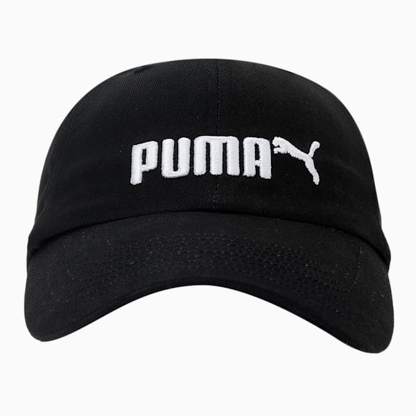 Essentials No. 2 Logo Cap, Puma Black, extralarge-IND