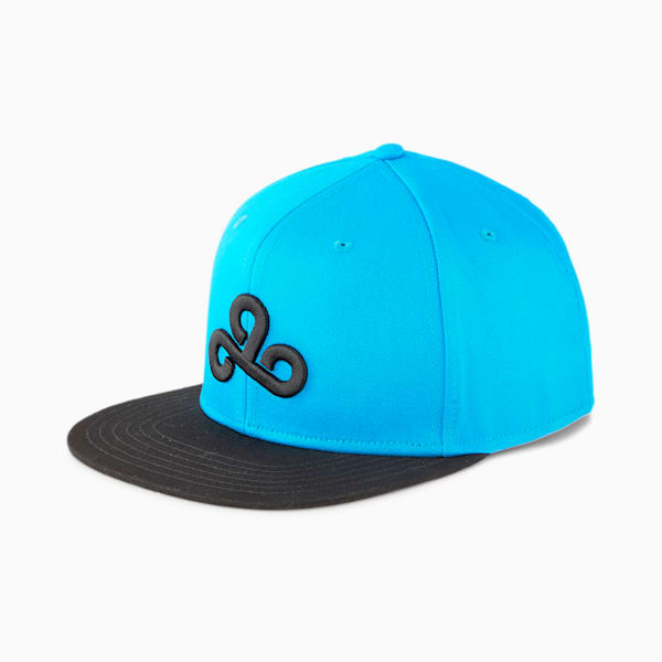 PUMA x CLOUD9 Flatbrim Cap, Puma Black-Hawaiian Ocean, extralarge