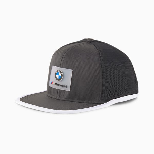 BMW M Motorsport Flat Brim Cap, Puma Black, extralarge