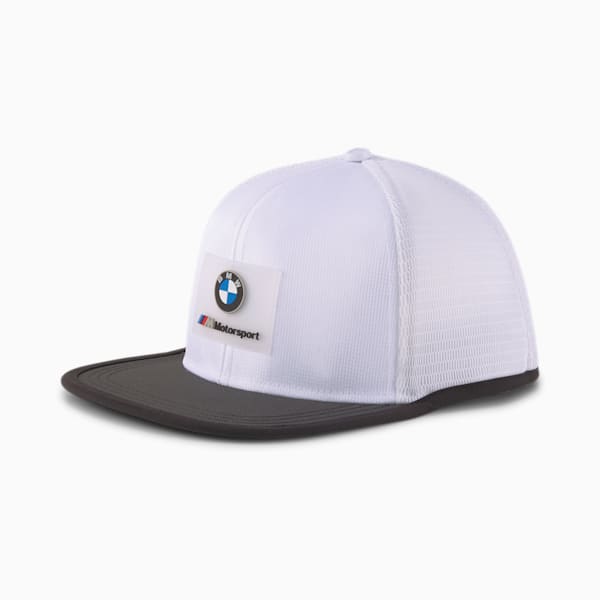 BMW M Motorsport Flat Brim Cap, Puma White, extralarge