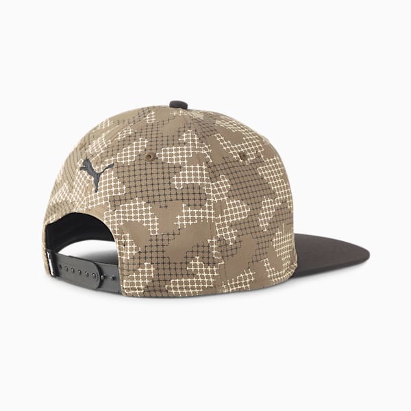 PUMA Unisex Flat Brim Cap, Shitake-AOP, extralarge-IND