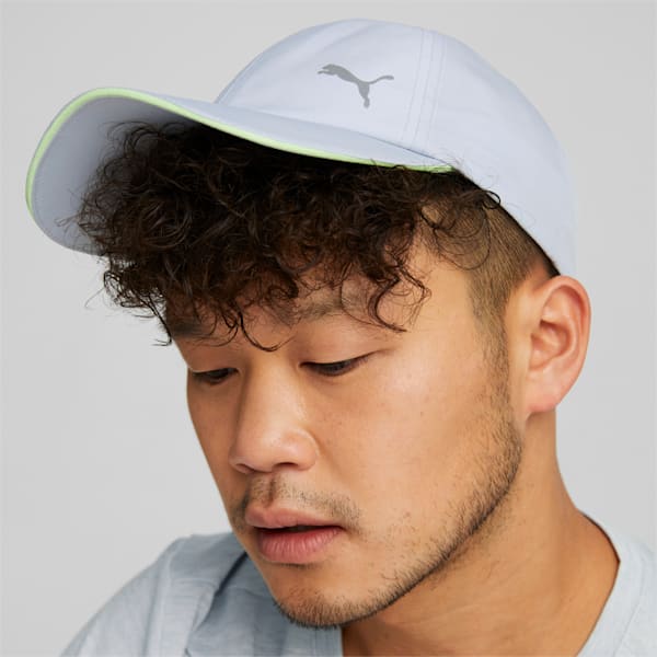 ESS ランニング キャップ ユニセックス, Platinum Gray-Fizzy Apple