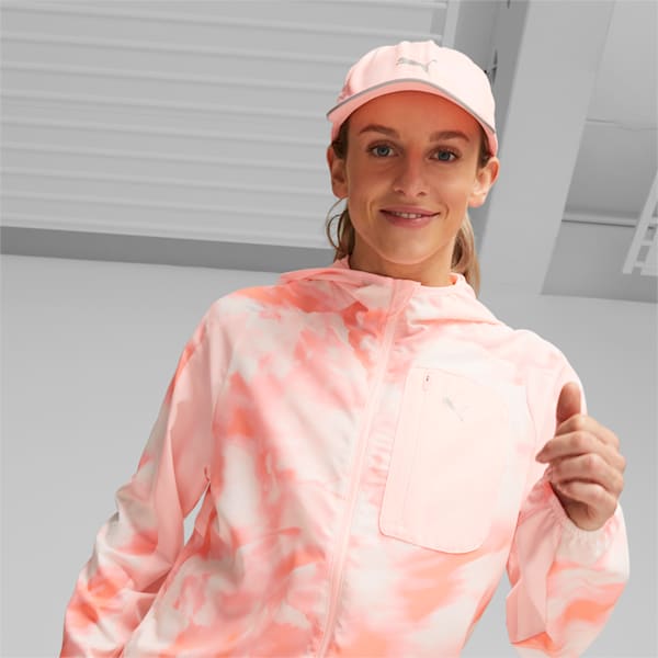 Quick Dry Women's Running Cap, Koral Ice-Alpine Snow, extralarge