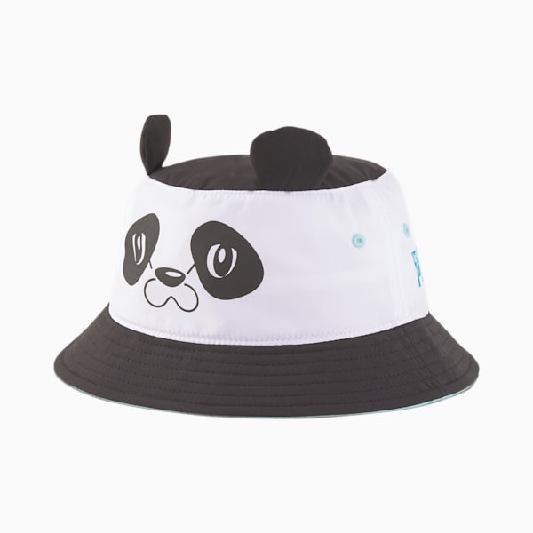 Animal Kids' Bucket Hat, Puma White-Puma Black-Panda, extralarge