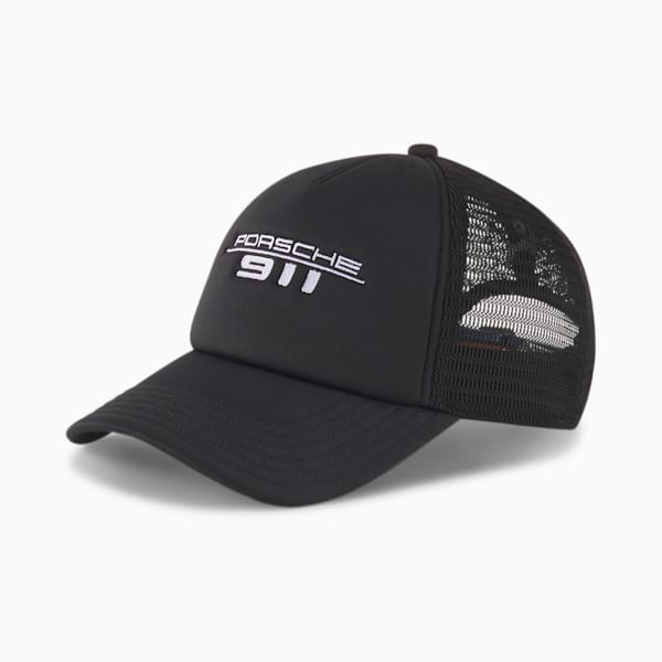 Porsche Legacy Trucker Cap, Puma Black, extralarge