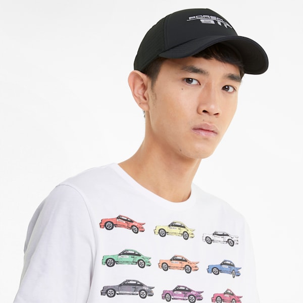 Porsche Legacy Trucker Cap, Puma Black, extralarge