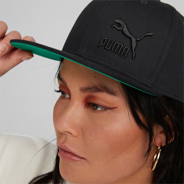 Lifestyle Colorblock Cap, PUMA Black-Archive Green, extralarge-GBR