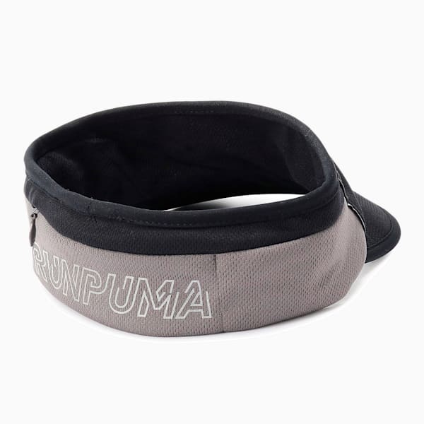 Visor Running Headband, Puma Black-CASTLEROCK, extralarge-IND