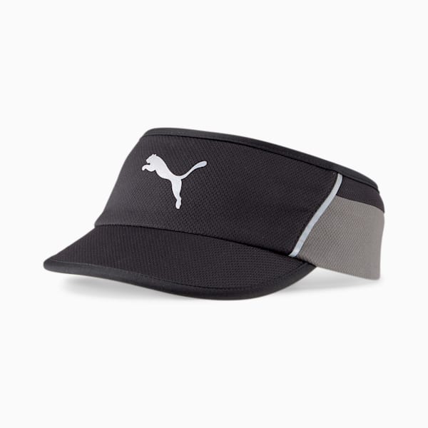 Visor Running Headband, Puma Black-CASTLEROCK, extralarge-IND
