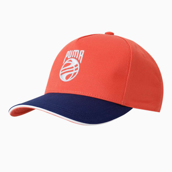 Low Curve Basketball Cap, Fiery Coral, extralarge-IND