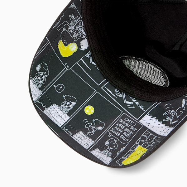 PUMA x PEANUTS Kids' Baseball Cap, Puma Black, extralarge
