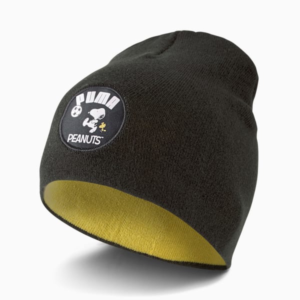 PUMA x PEANUTS Classic Kids' Beanie, Puma Black, extralarge