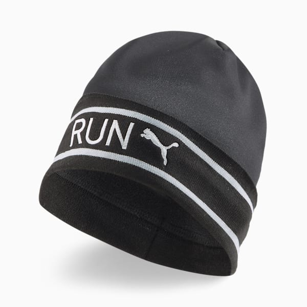 Classic Running Cuff Beanie, Puma Black, extralarge-IND