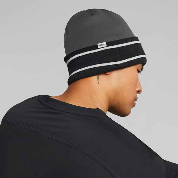 Classic Running Cuff Beanie, Puma Black, extralarge-IND