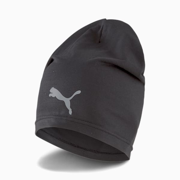 Slouchy Running Beanie, Puma Black, extralarge-GBR