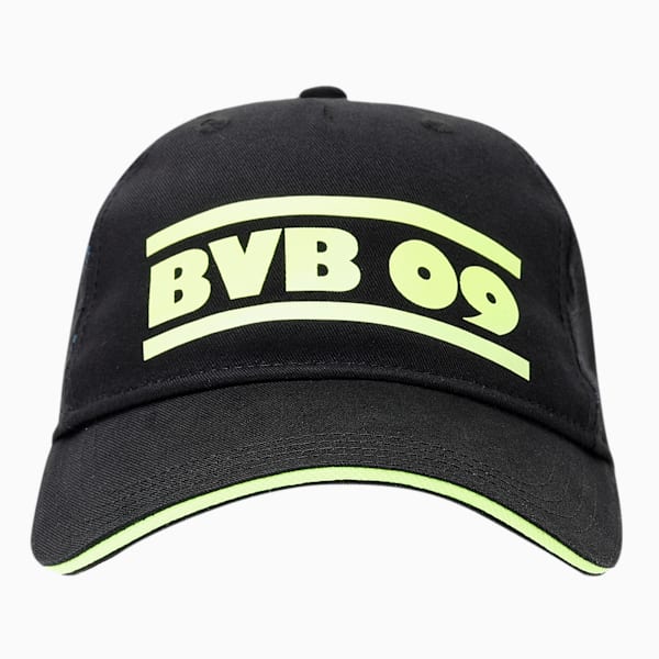 BVB Legacy Baseball Cap, Puma Black-Safety Yellow, extralarge-IND