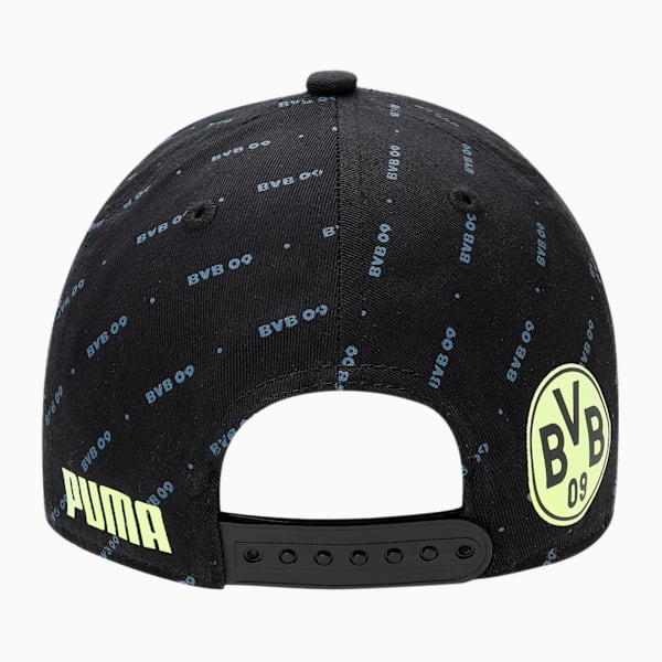 BVB Legacy Baseball Cap, Puma Black-Safety Yellow, extralarge-IND