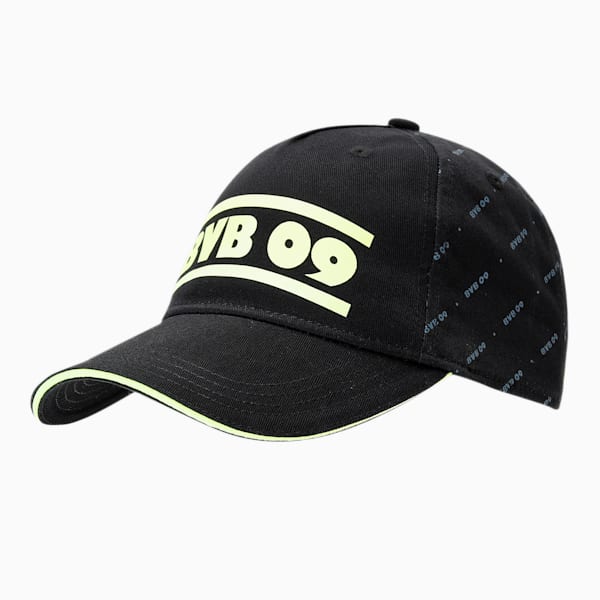 BVB Legacy Unisex Baseball Cap, Puma Black-Safety Yellow, extralarge-IND