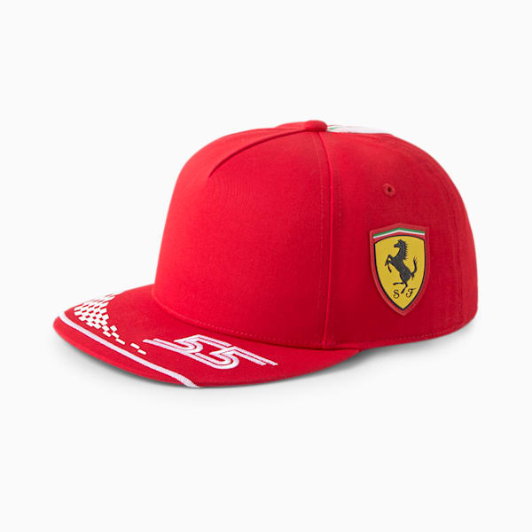 Gorra Scuderia Ferrari réplica Carlos Sainz, Rosso Corsa, extralarge