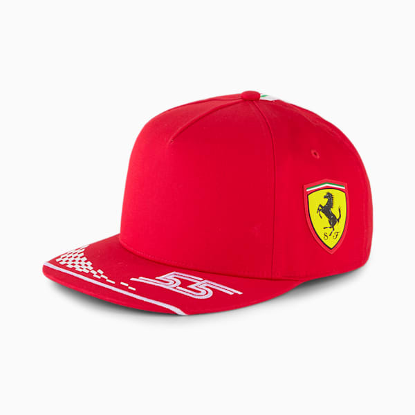 Scuderia Ferrari Carlos Sainz Kids' Replica Cap, Rosso Corsa, extralarge