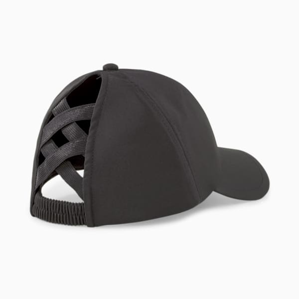 Gorra para mujer Ponytail, Puma Black, extralarge