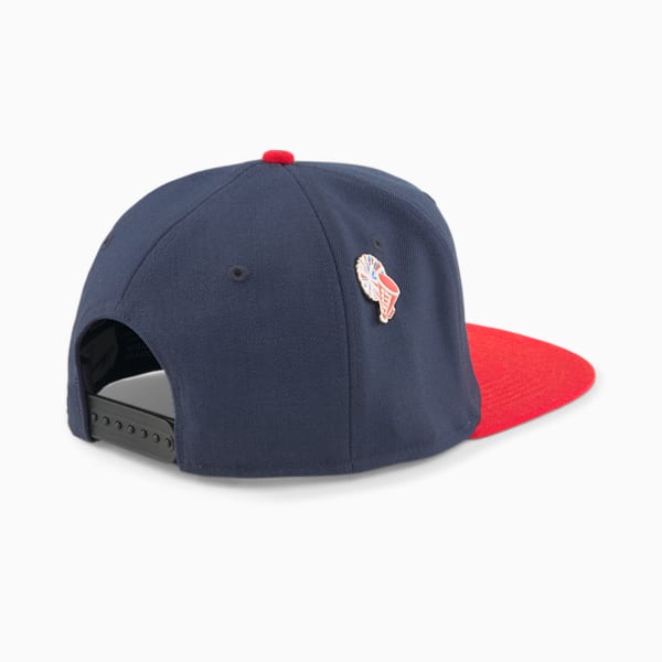 Hometown Heroes Flatbrim Unisex Cap, Peacoat-Puma Red, extralarge-IND