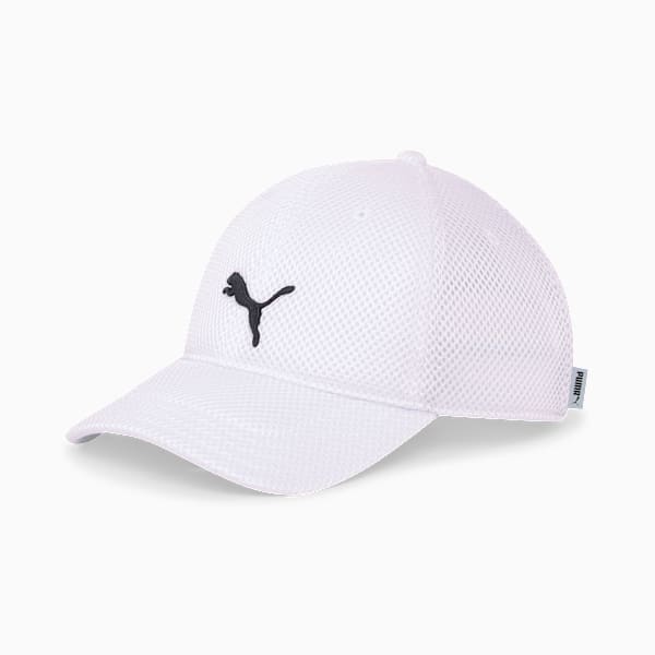 Gorra de malla para running, Puma White, extralarge