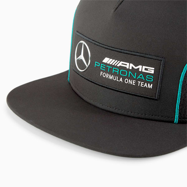 Gorra con visera plana Mercedes F1, Puma Black, extralarge