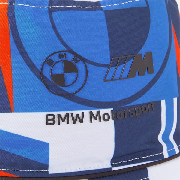 BMW M Motorsport Bucket Hat, Puma White-AOP, extralarge