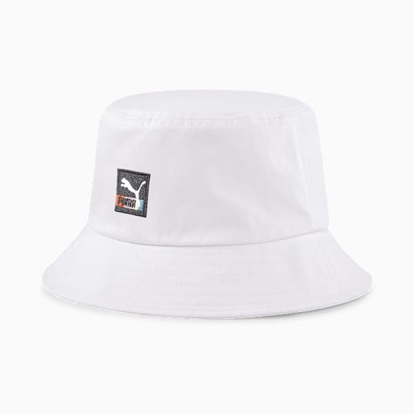 Bucket Hat, Puma White-denim, extralarge