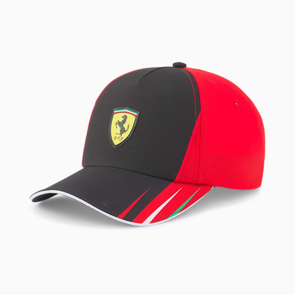 Scuderia Ferrari Replica Team Baseball Cap, Puma Black-Rosso Corsa, extralarge