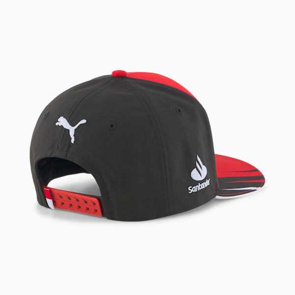 Réplica de la gorra con visera curva baja de Leclerc de la Scuderia Ferrari para jóvenes, Rosso Corsa-Puma Black, extralarge