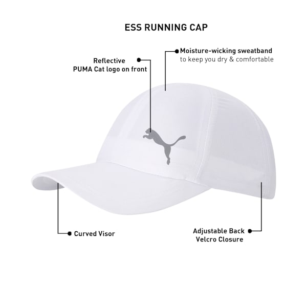Essential Running Cap, Puma White-Cat, extralarge-IND