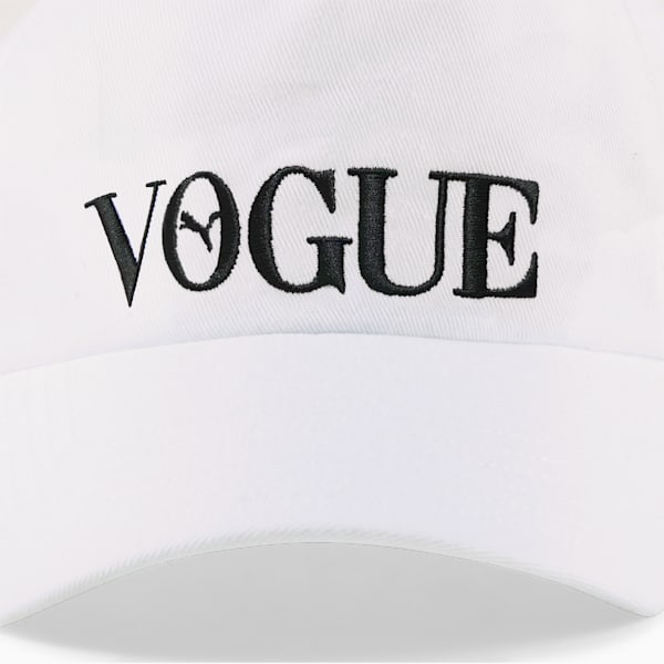 PUMA x VOGUE Women's Baseball Hat, Puma White, extralarge