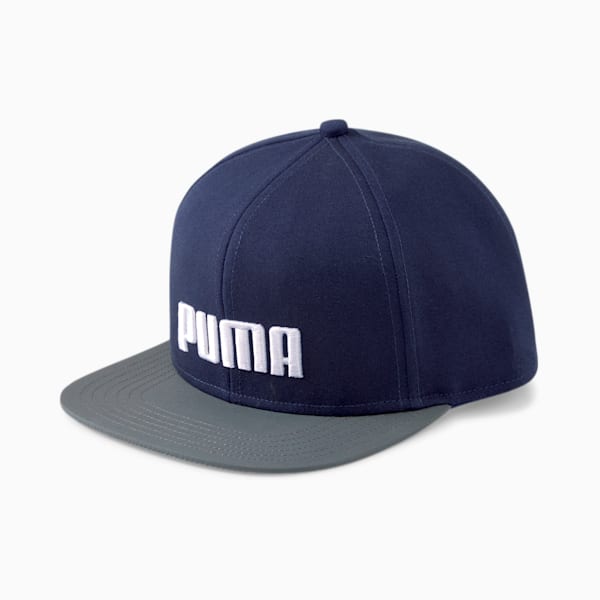 Flat Brim Cap, Peacoat-Dark Shadow-Puma White, extralarge