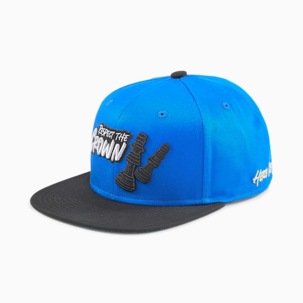 Hometown Heroes Flat Brim Cap 2, Lapis Blue-Puma Black-Crown, extralarge-IND