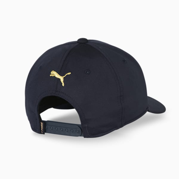 PUMA x Palm Tree Crew Chase Dreams Men's Golf Cap, Navy Blazer-Old Gold, extralarge-IND