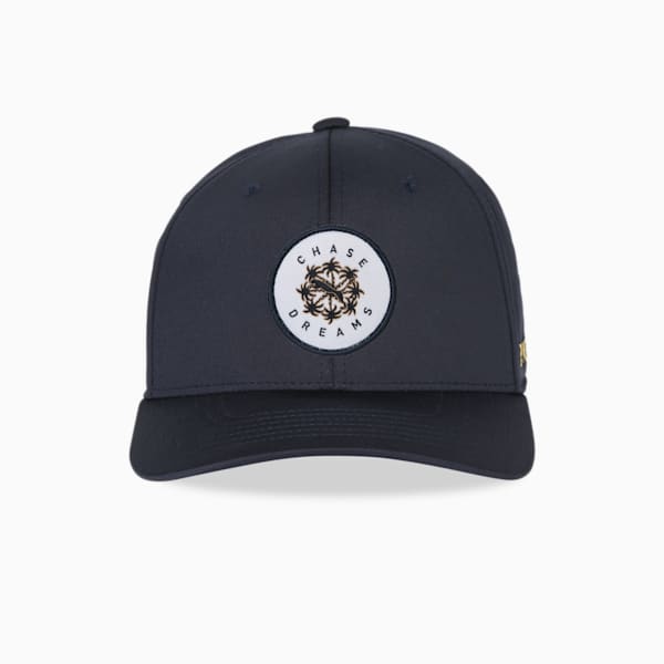 PUMA x Palm Tree Crew Chase Dreams Men's Golf Cap, Navy Blazer-Old Gold, extralarge-IND