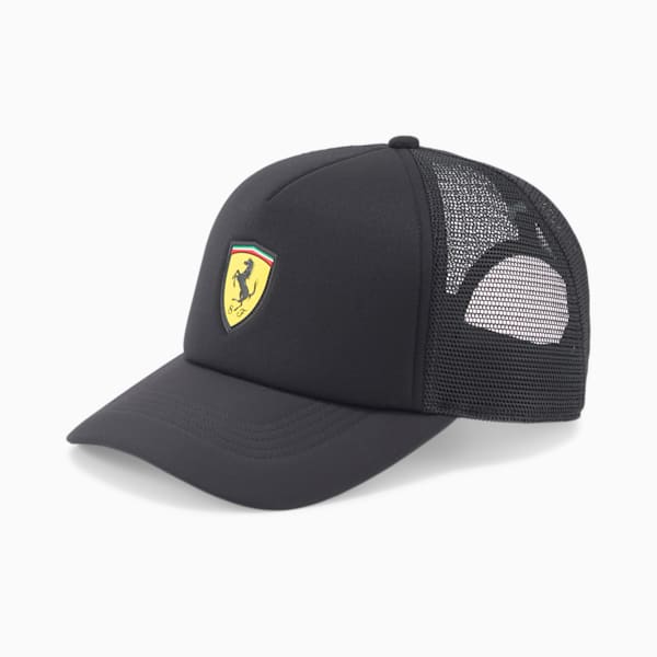 Scuderia Ferrari SPTWR Race Trucker Hat, Puma Black, extralarge