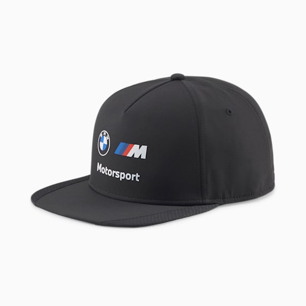 BMW M Motorsport Flat Brim Cap, Puma Black, extralarge-IND