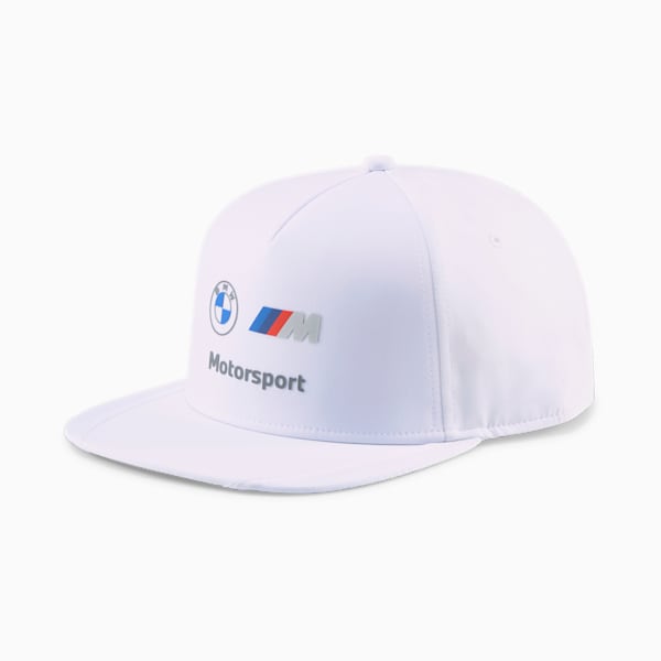 BMW M Motorsport Flat Brim Cap, Puma White, extralarge-IND