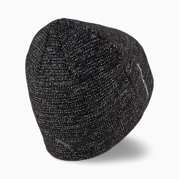 Porsche Design Classic Cuffless Beanie, Jet Black-/reflective, extralarge-IND