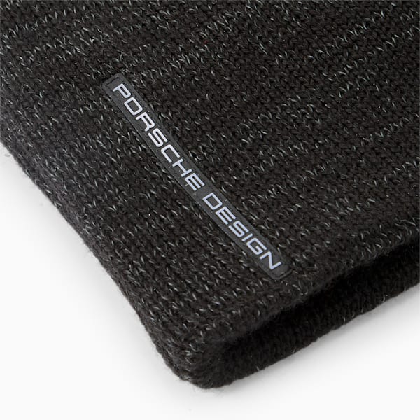 Porsche Design Classic Cuffless Beanie, Jet Black-/reflective, extralarge-IND