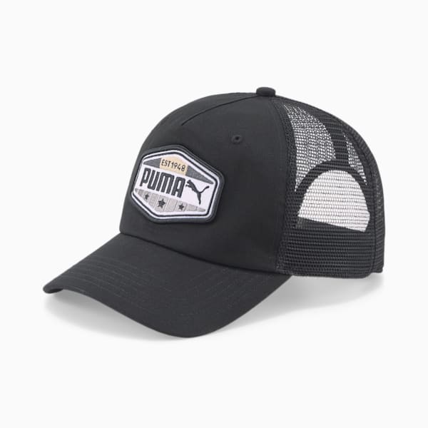 Essentials Trucker Hat, Puma Black