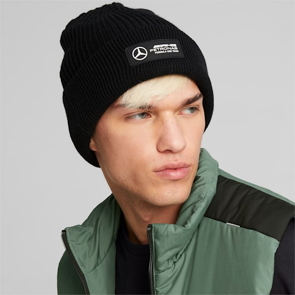 Mercedes AMG Petronas Motorsport F1 Beanie, Puma Black, extralarge-IND